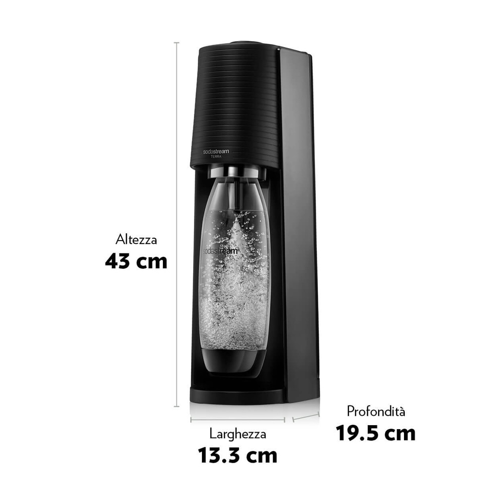 Gasatore Sodastream Terra nero