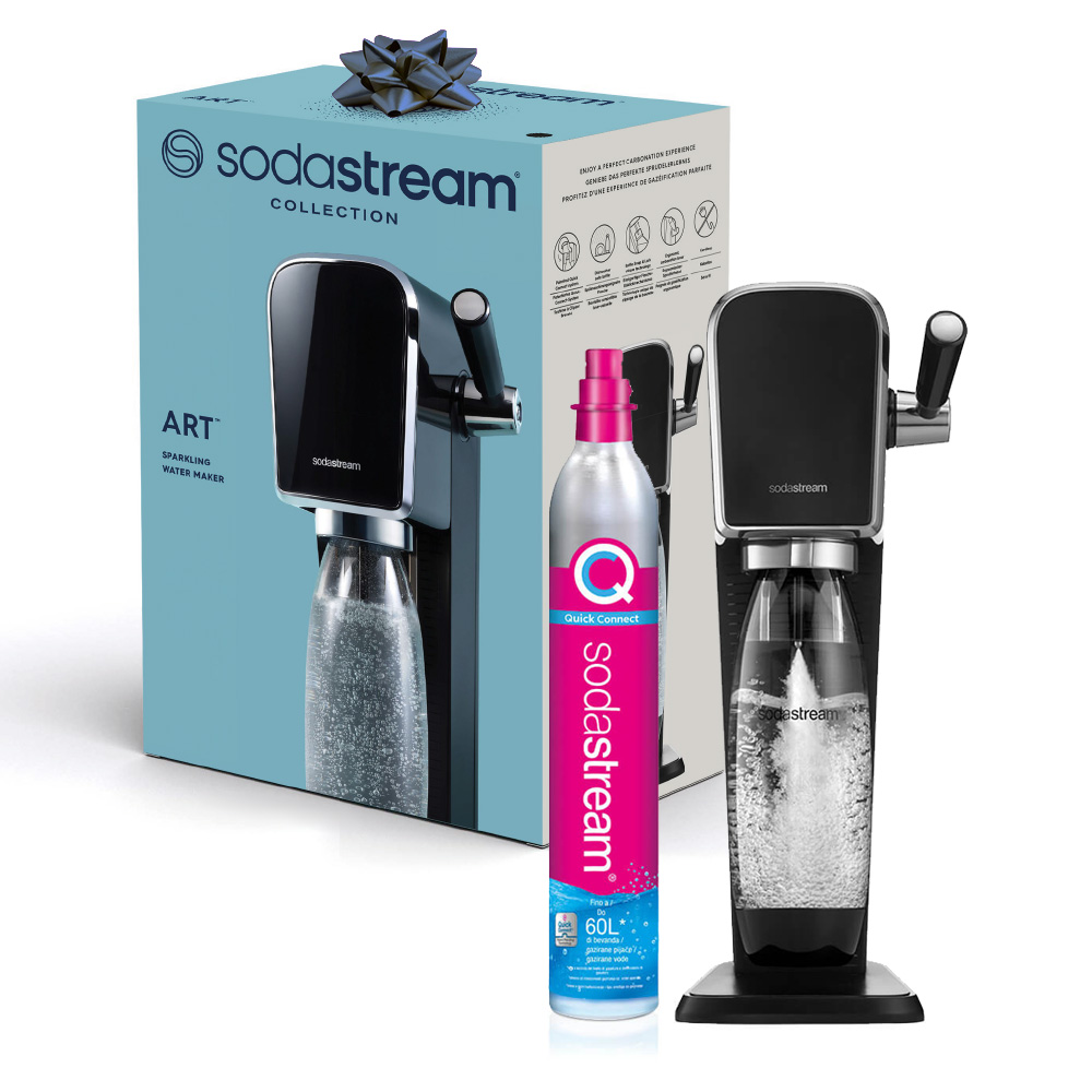 Gasatore Sodastream Art nero con bottiglia