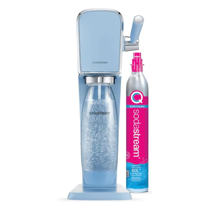 Gasatore Sodastream Art Misty Blue con bottiglia e ricarica sodastream