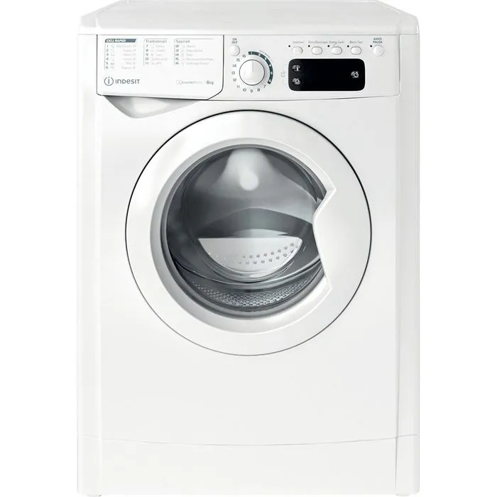 Lavatrice a libera installazione 8 kg Indesit EWE 81284 W IT