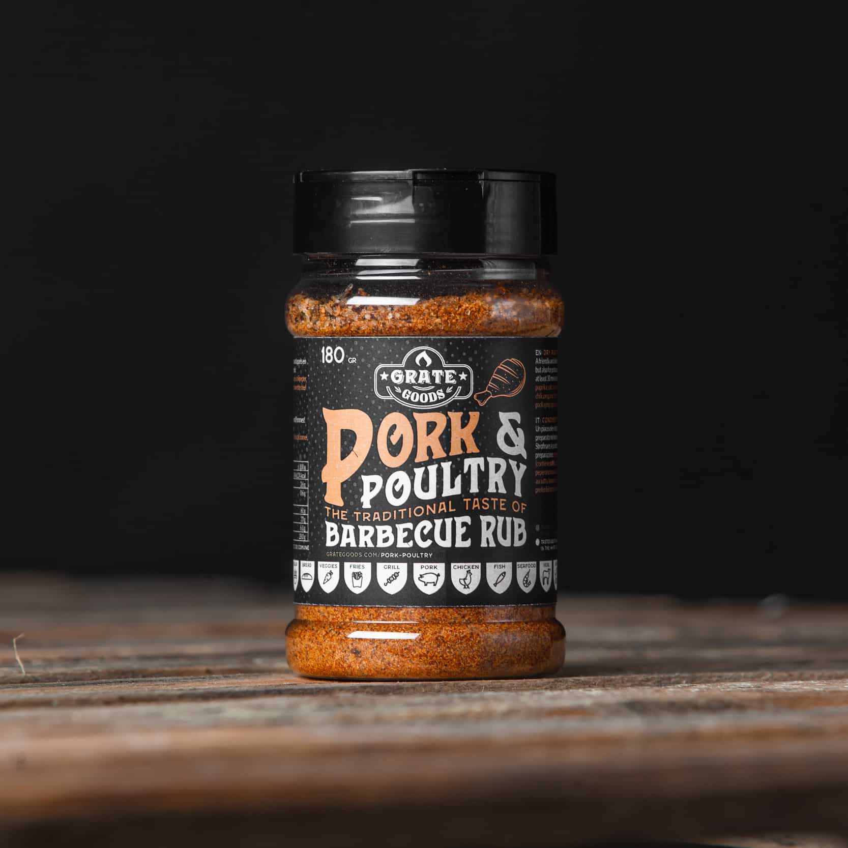 Rub Barbecue Pork & Poultry 180 gr Grate Goods