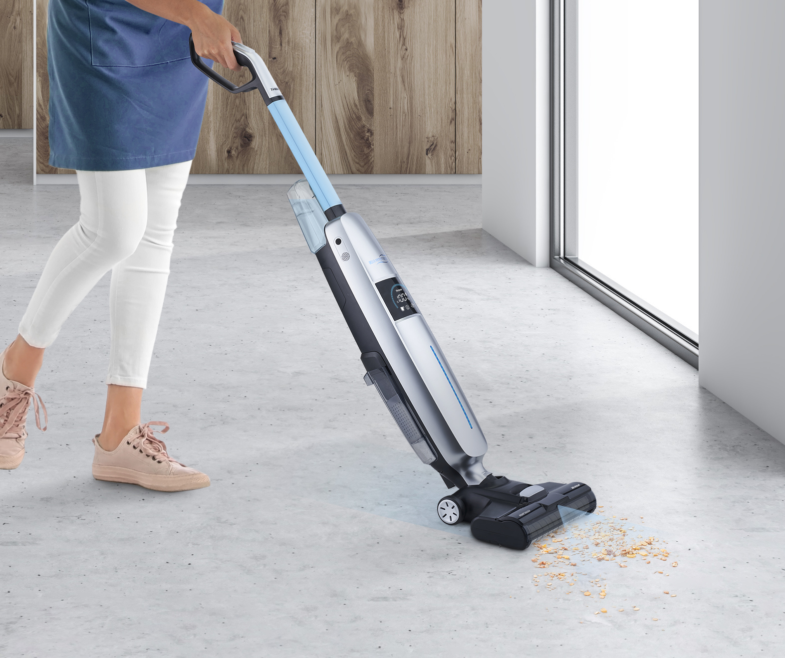 Lavapavimenti senza fili 3 in 1 Wet Clean Smart T0713