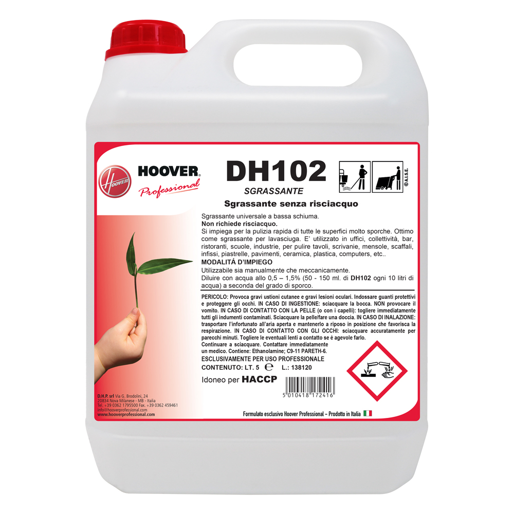 DH102 Sgrassante polivalente senza risciacquo