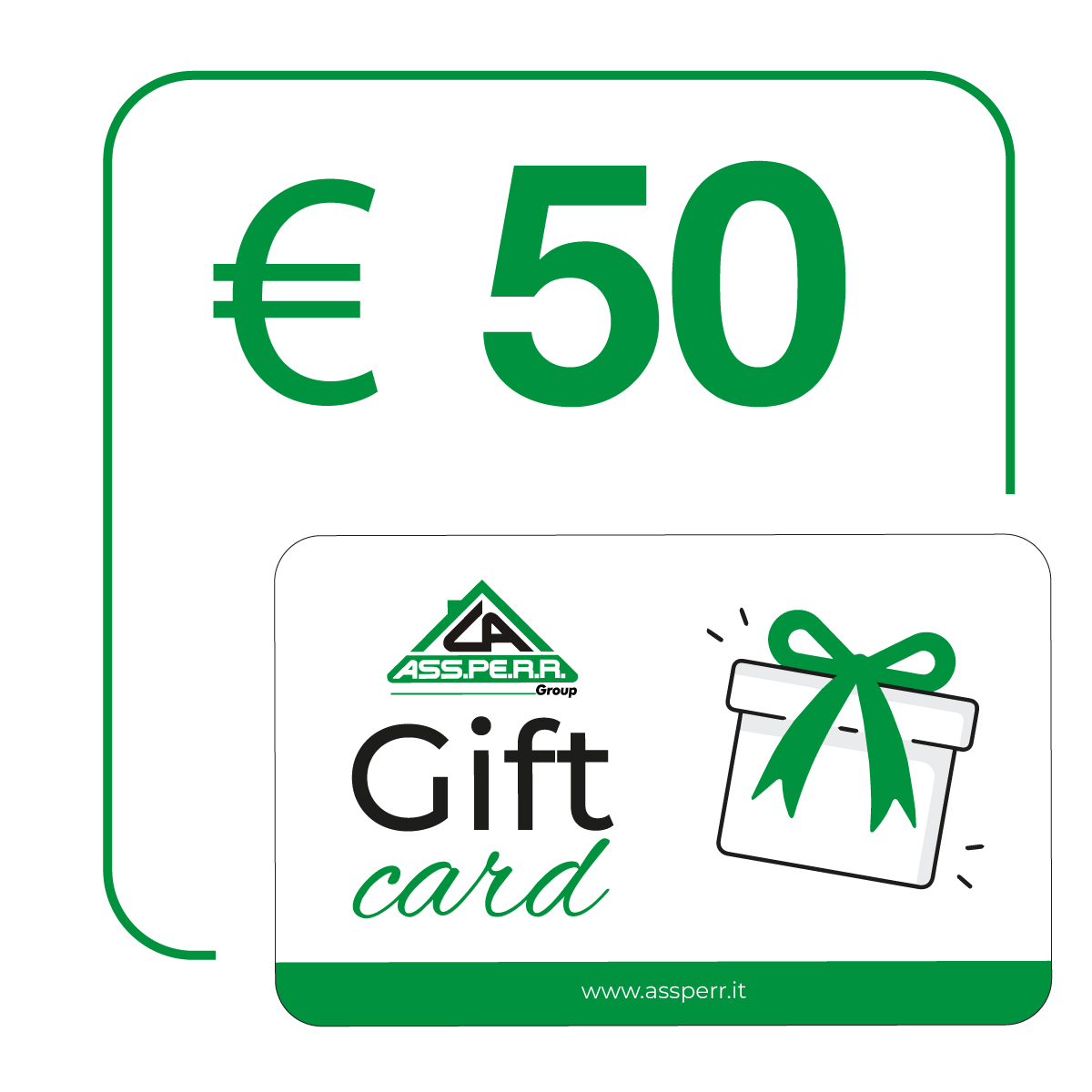 Gift Card Fisica Assperr € 50 valida in negozio