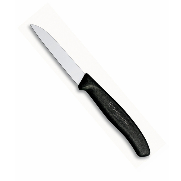 Spelucchino punta arrotondata manico ergonomico nero - Victorinox Swissclassic